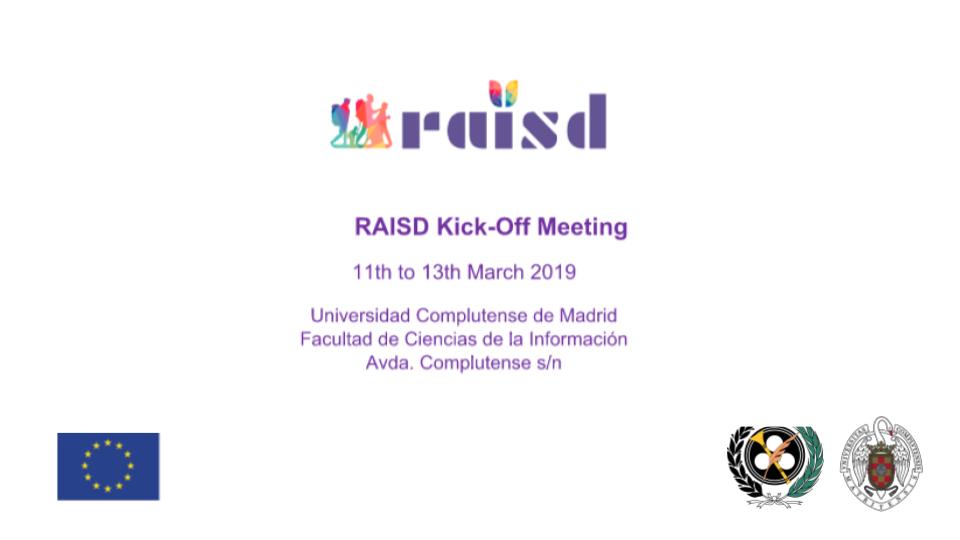 La Facultad acoge el Kick off meeting del Proyecto RAISD 